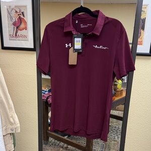 Under Armour Burgundy Polo Shirt for Women